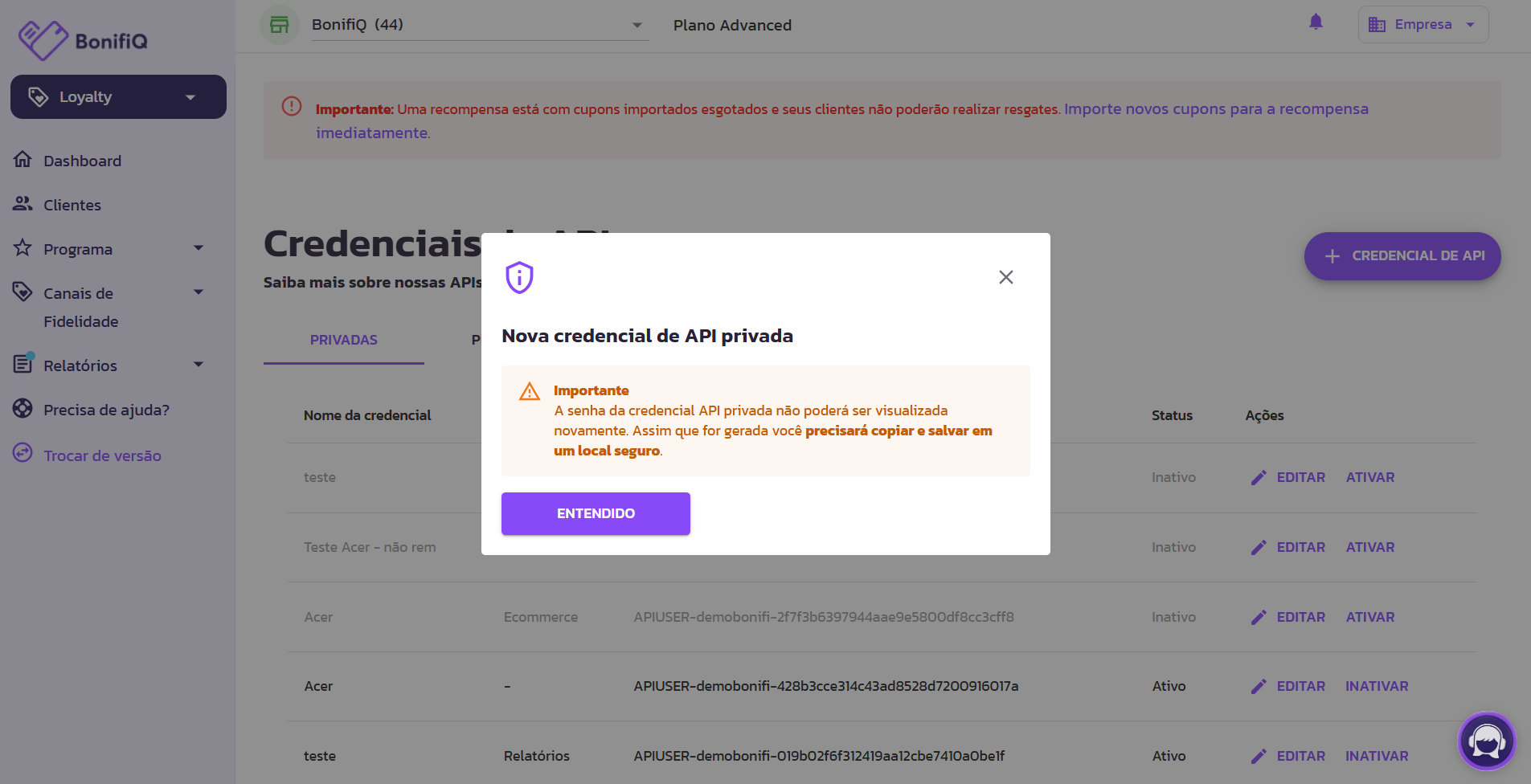 Integração com a Varejo Online