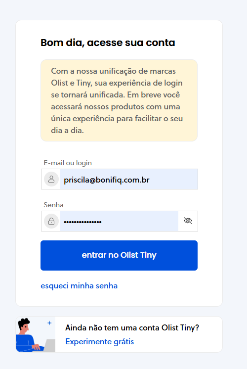 Passo a Passo para Configurar a Integração com a Tiny