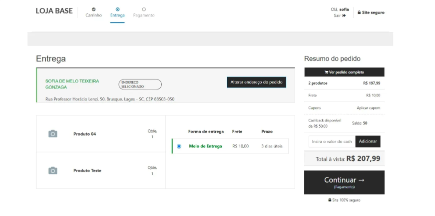 Como funciona o cashback no checkout da Linx Commerce