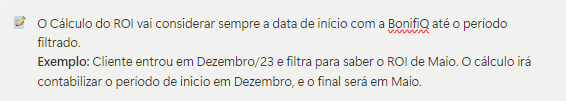 Indicadores no relatório de vendas