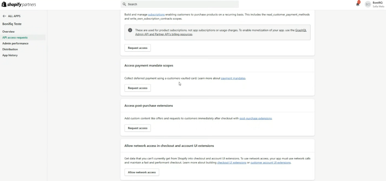 Como configurar o Custom app na Shopify