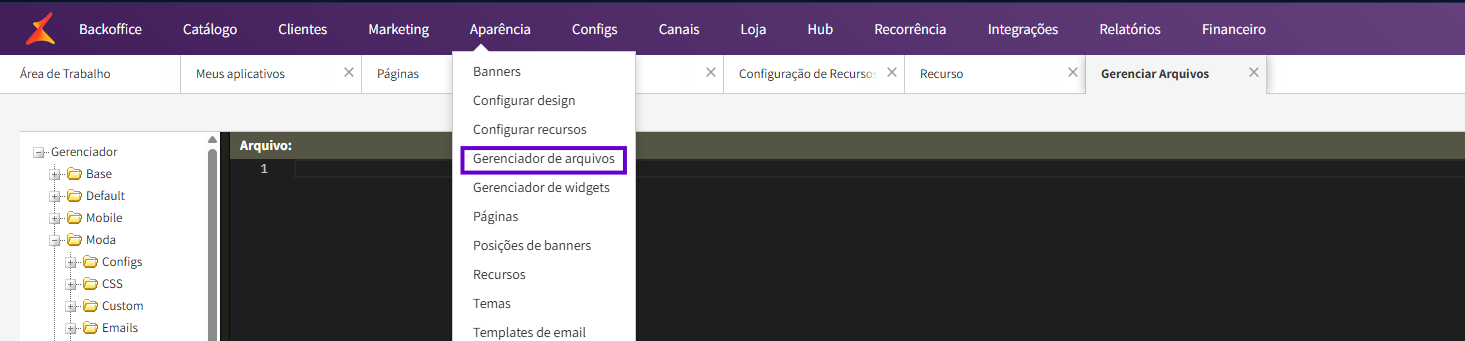 Como instalar o widget na Linx Commerce