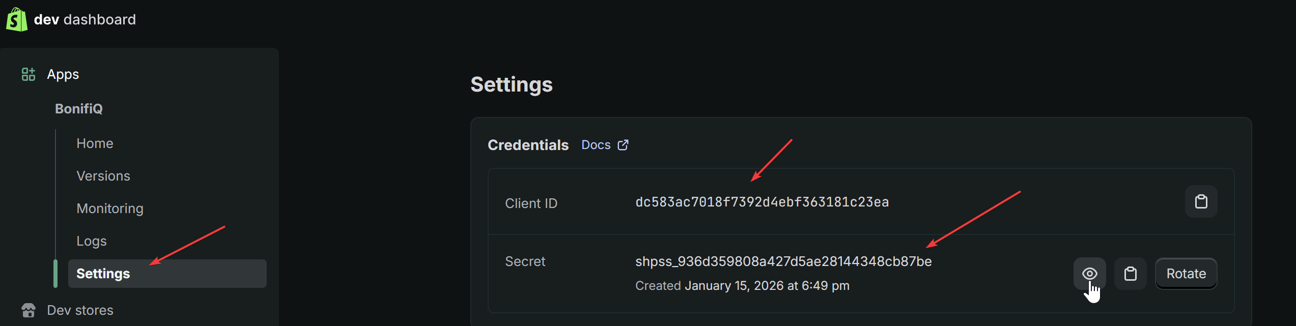 Token de Integração (v2)