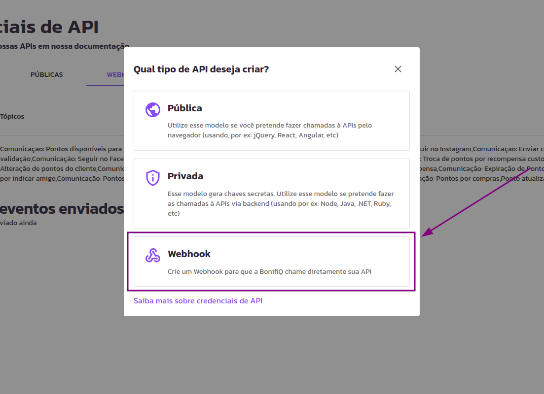 Como integrar 'Notificações Inteligentes' com a Bonifiq?
