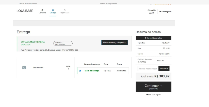 Como funciona o cashback no checkout da Linx Commerce