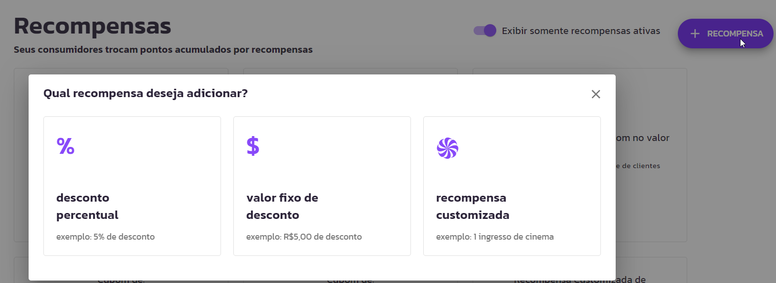 Importação de Cupons
