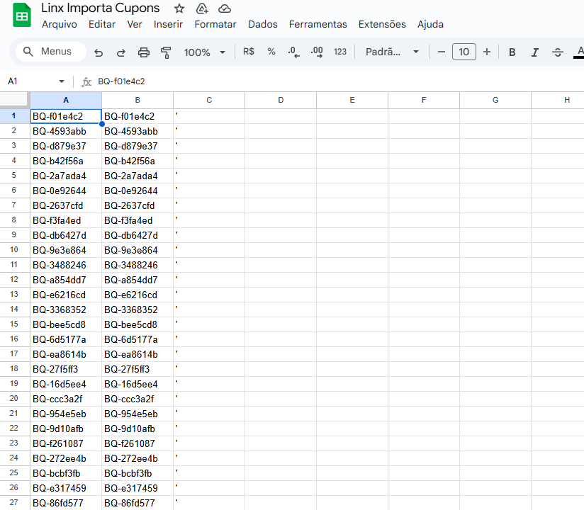 Como importar cupons da Linx
