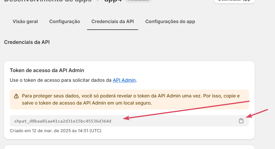 Gerar Token de Integração