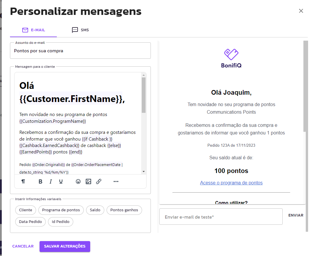 Comunicação de Objetivos