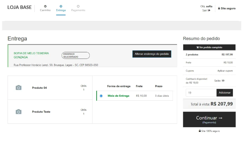 Como funciona o cashback no checkout da Linx Commerce