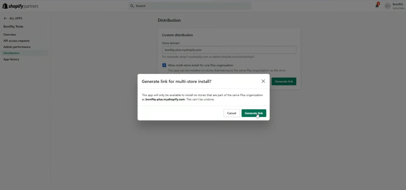 Como configurar o Custom app na Shopify