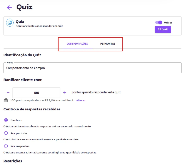 Objetivo Quiz