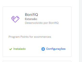 VTEX - Configurar App BonifiQ