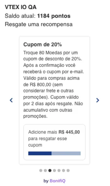 Integrar App com Cashback na VTEX
