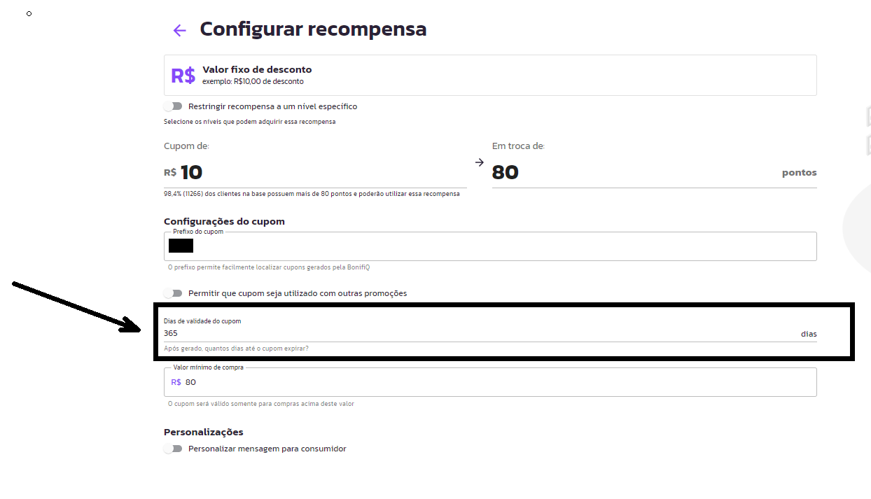Os cupons gerados tem validade ?