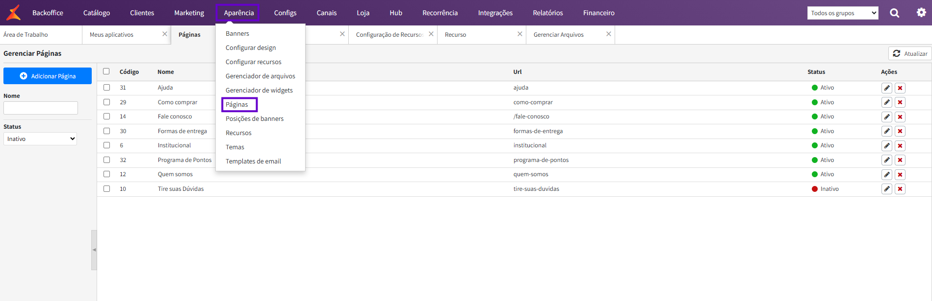 Como colocar a Landing Page na Linx Commerce