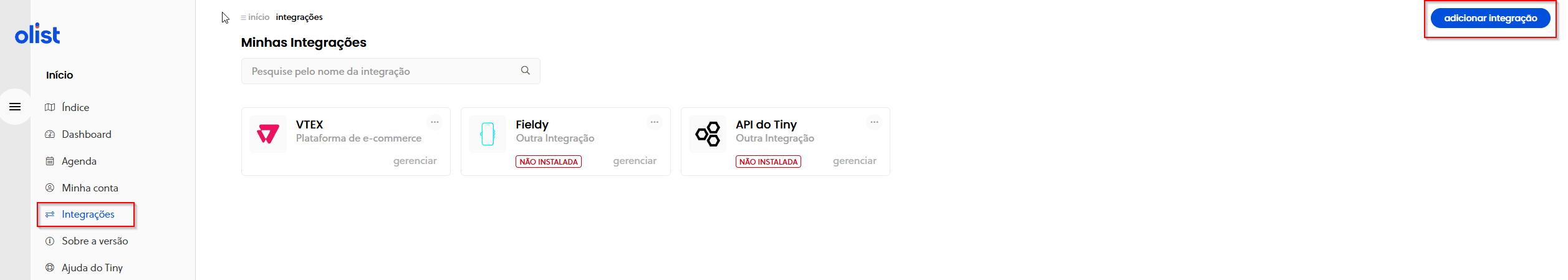 Passo a Passo para Configurar a Integração com a Tiny