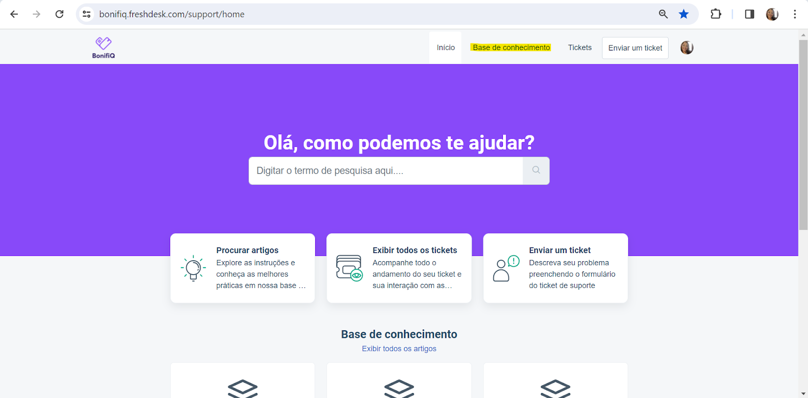 Como abrir um Ticket?