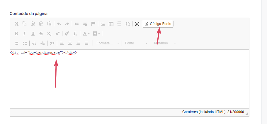 Landing Page na Loja Integrada