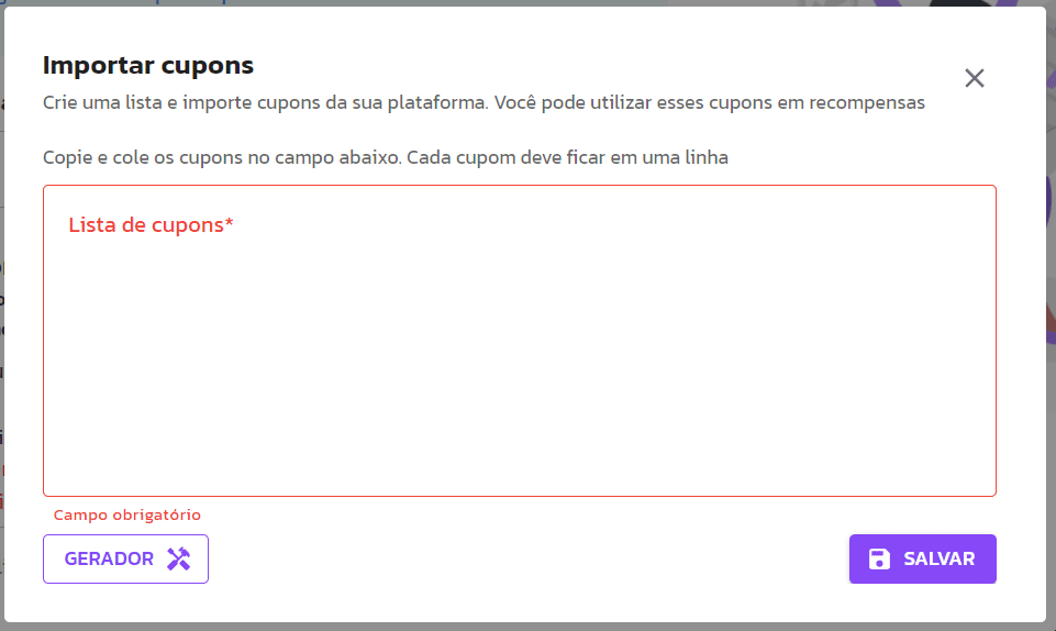 Cupom para uma marca ou categoria exclusiva na VTEX