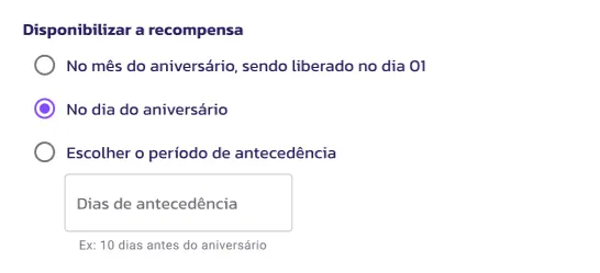 Cupom de Aniversário