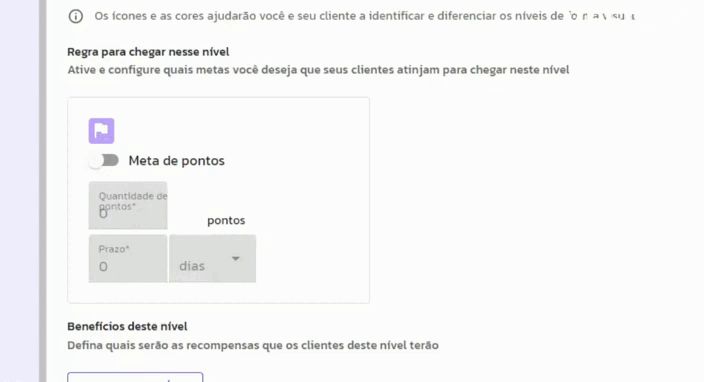 Criar Novo Nível