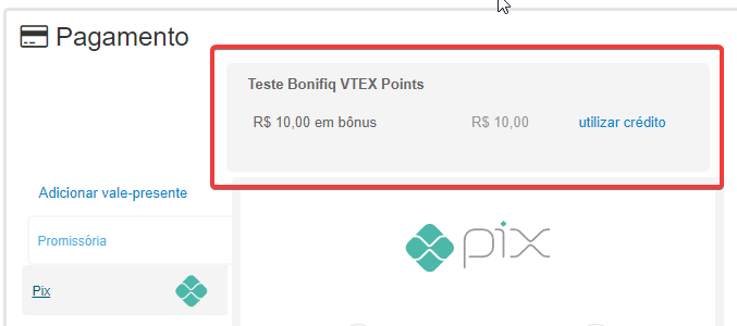 Cashback na VTEX
