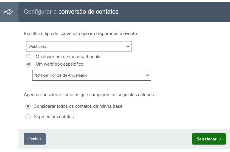 Webhook - Integrando com Dinamize