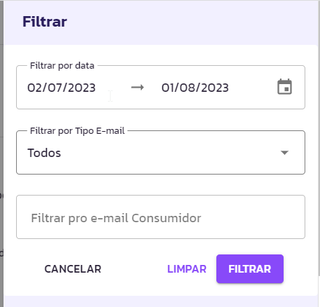 Relatório de E-mails