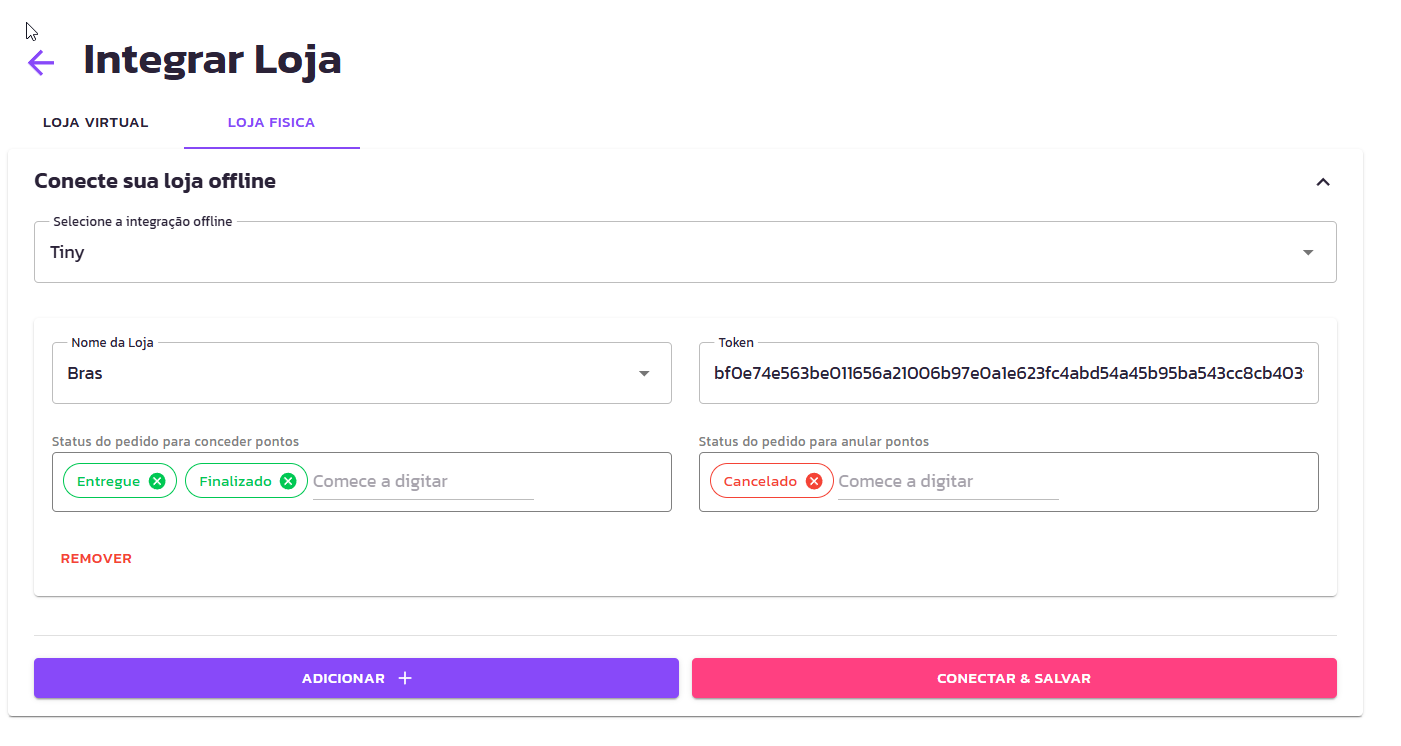 Passo a Passo para Configurar a Integração com a Tiny