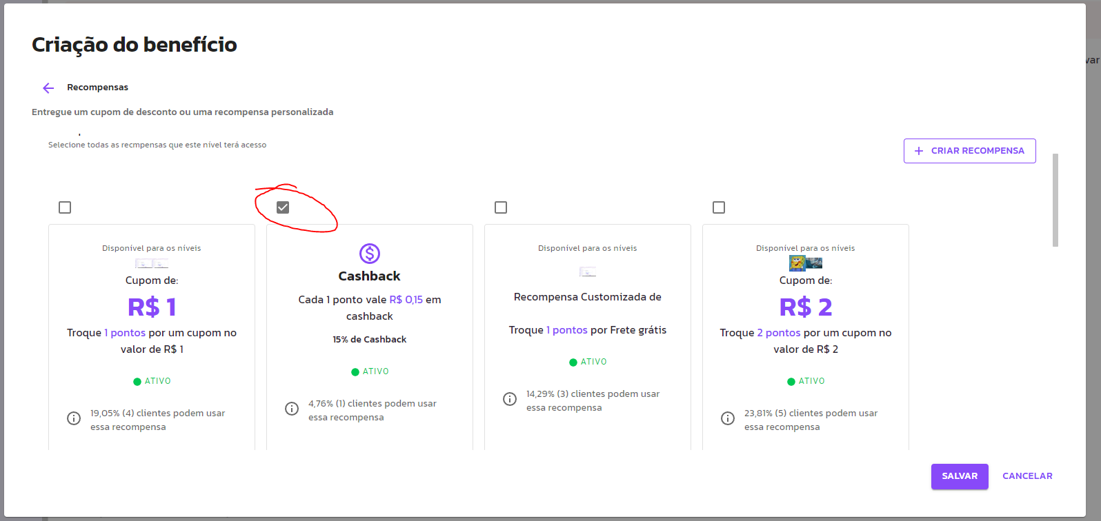 Criar Novo Nível