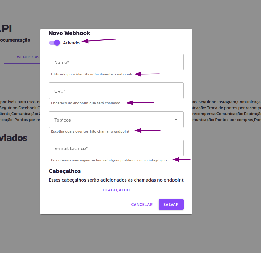Como integrar 'Notificações Inteligentes' com a Bonifiq?