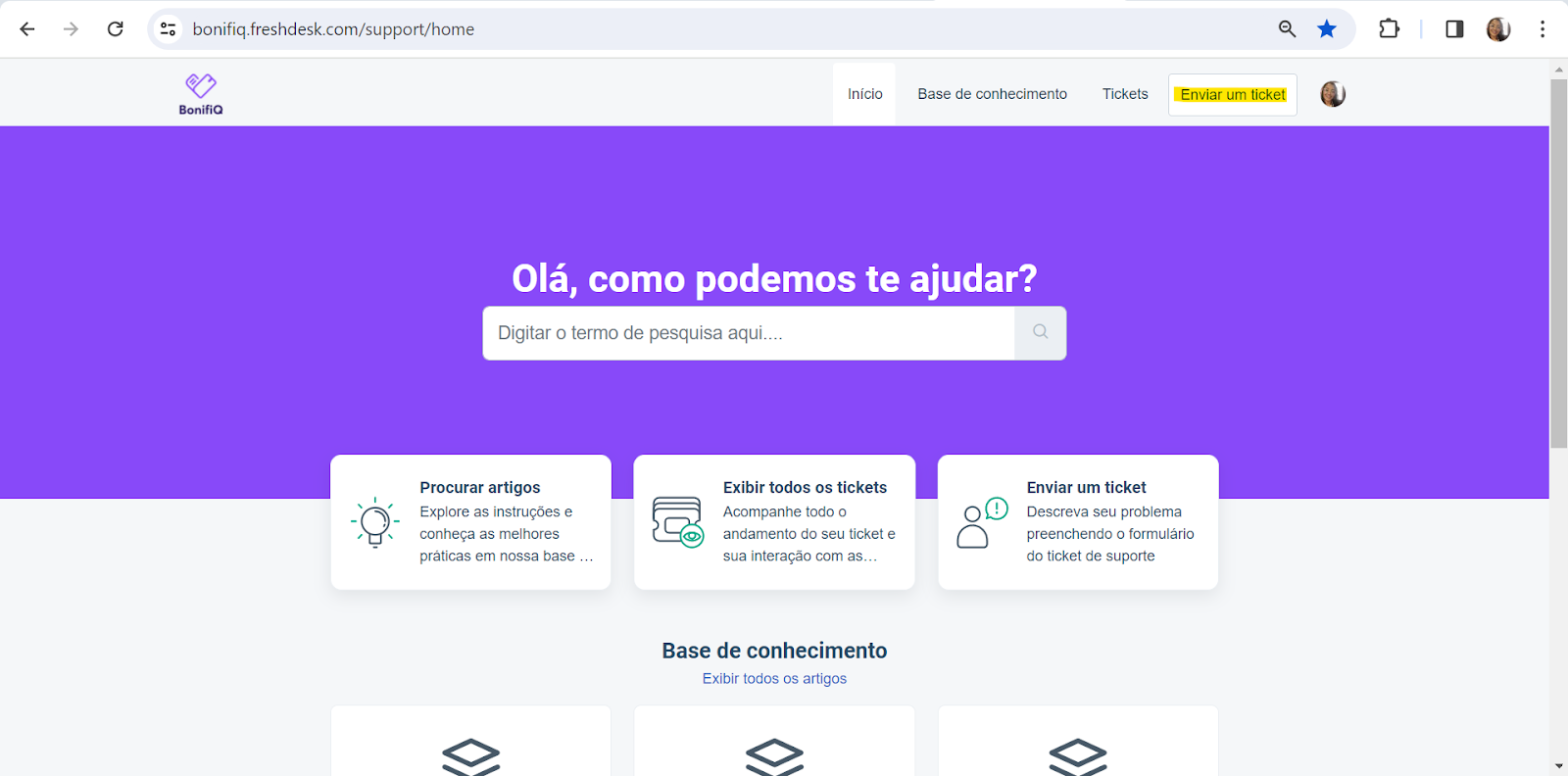 Como abrir um Ticket?