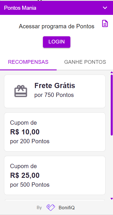 Integrar com App