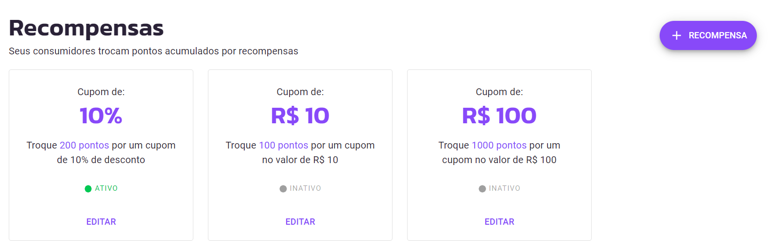 Recompensas - Introdução